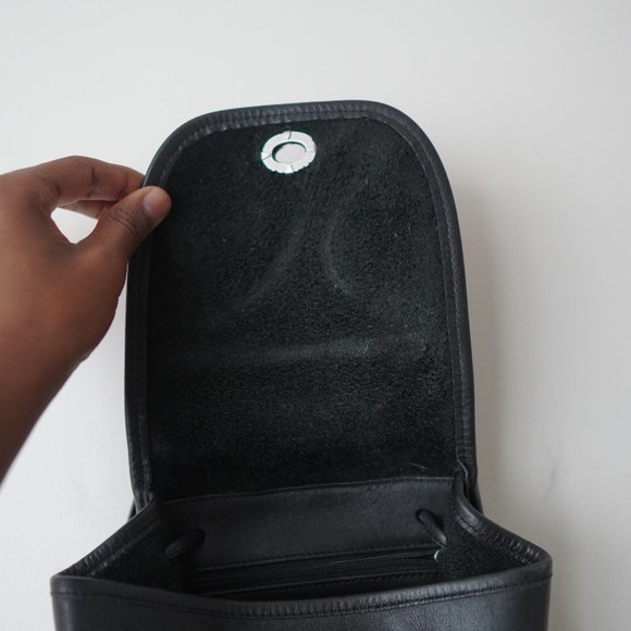 Vintage Small Coach Black Silver Lock Backpack - Picture 5 of 9